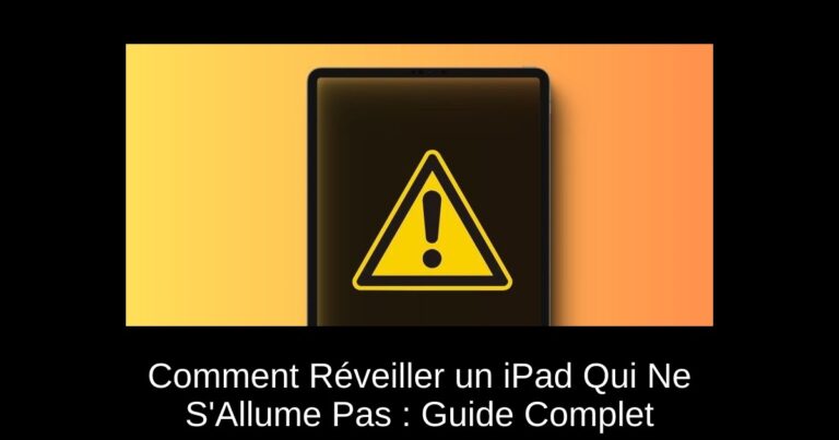 Comment Réveiller un iPad Qui Ne S'Allume Pas : Guide Complet