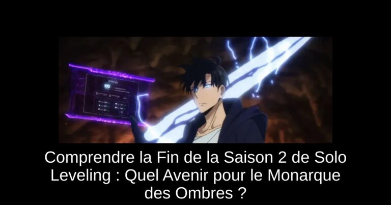 Comprendre la Fin de la Saison 2 de Solo Leveling : Quel Avenir pour le Monarque des Ombres ?