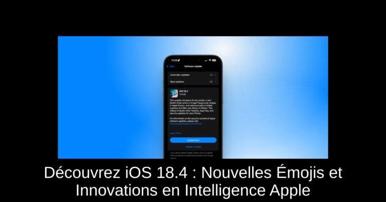 Découvrez iOS 18.4 : Nouvelles Émojis et Innovations en Intelligence Apple