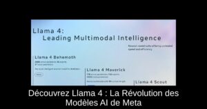 Découvrez Llama 4 : La Révolution des Modèles AI de Meta