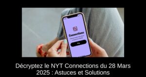 Décryptez le NYT Connections du 28 Mars 2025 : Astuces et Solutions
