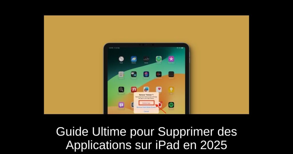 Guide Ultime pour Supprimer des Applications sur iPad en 2025