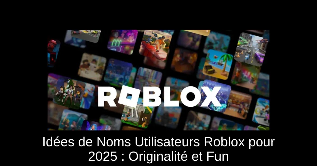 Idées de Noms Utilisateurs Roblox pour 2025 : Originalité et Fun