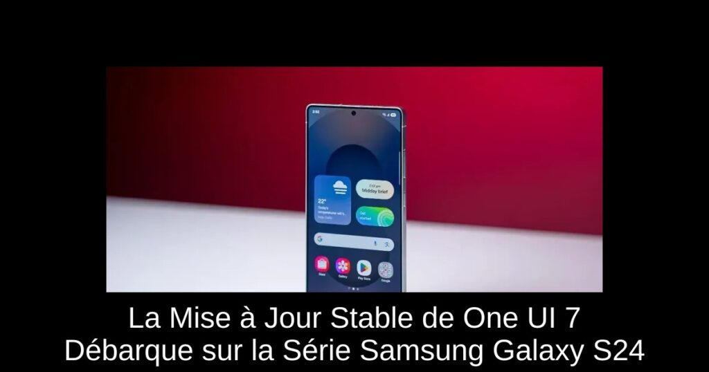 La Mise à Jour Stable de One UI 7 Débarque sur la Série Samsung Galaxy S24