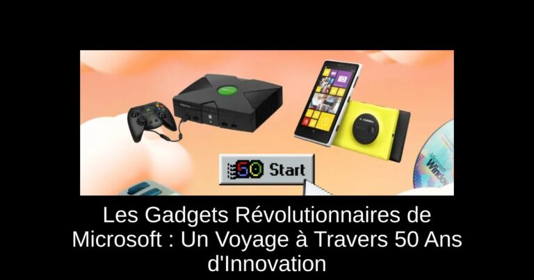 Les Gadgets Révolutionnaires de Microsoft : Un Voyage à Travers 50 Ans d'Innovation