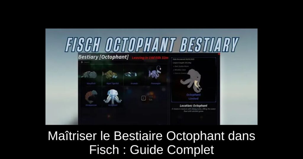 Maîtriser le Bestiaire Octophant dans Fisch : Guide Complet