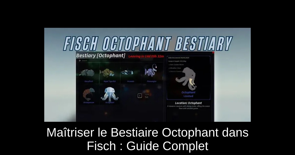 Maîtriser le Bestiaire Octophant dans Fisch : Guide Complet