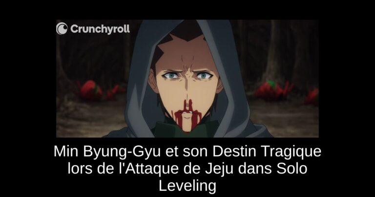 Min Byung-Gyu et son Destin Tragique lors de l'Attaque de Jeju dans Solo Leveling