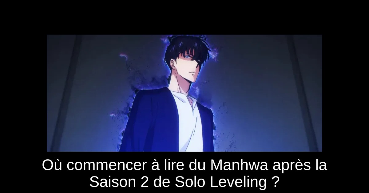 Où commencer à lire du Manhwa après la Saison 2 de Solo Leveling ?