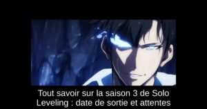 Tout savoir sur la saison 3 de Solo Leveling : date de sortie et attentes