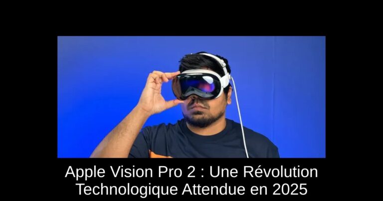 Apple Vision Pro 2 : Une Révolution Technologique Attendue en 2025