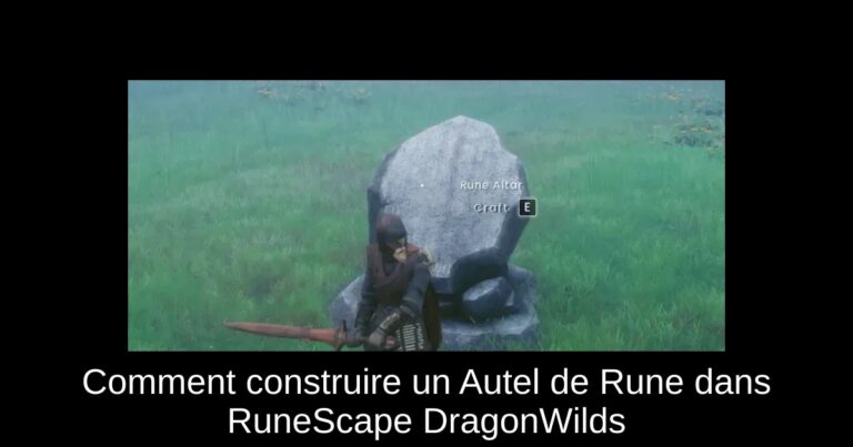 Comment construire un Autel de Rune dans RuneScape DragonWilds