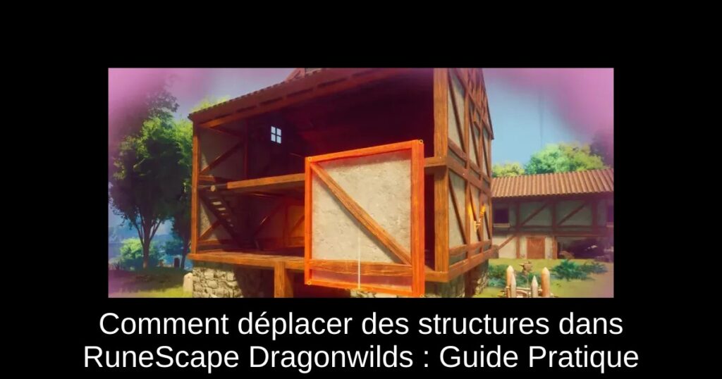 Comment déplacer des structures dans RuneScape Dragonwilds : Guide Pratique