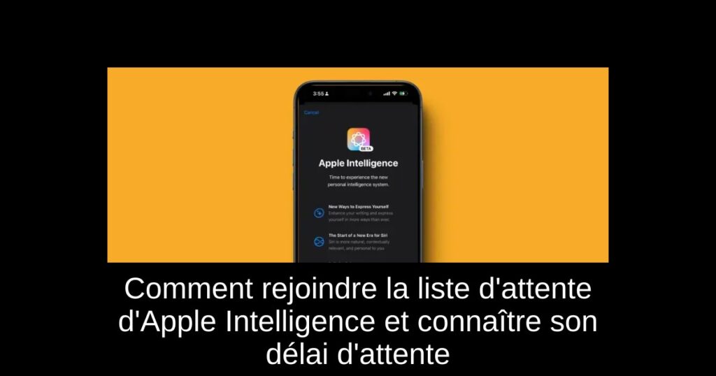 Comment rejoindre la liste d’attente d’Apple Intelligence et connaître son délai d’attente