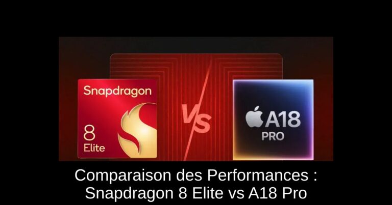Comparaison des Performances : Snapdragon 8 Elite vs A18 Pro