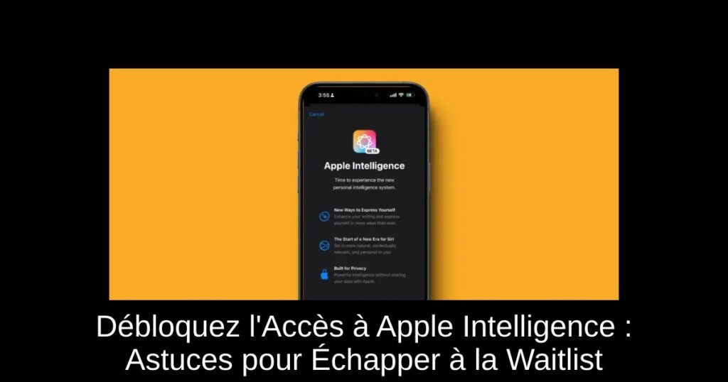 Débloquez l&rsquo;Accès à Apple Intelligence : Astuces pour Échapper à la Waitlist