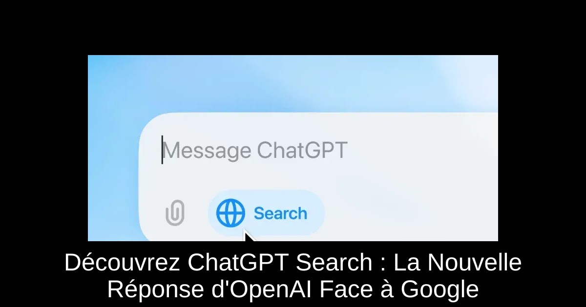 Découvrez ChatGPT Search : La Nouvelle Réponse d'OpenAI Face à Google