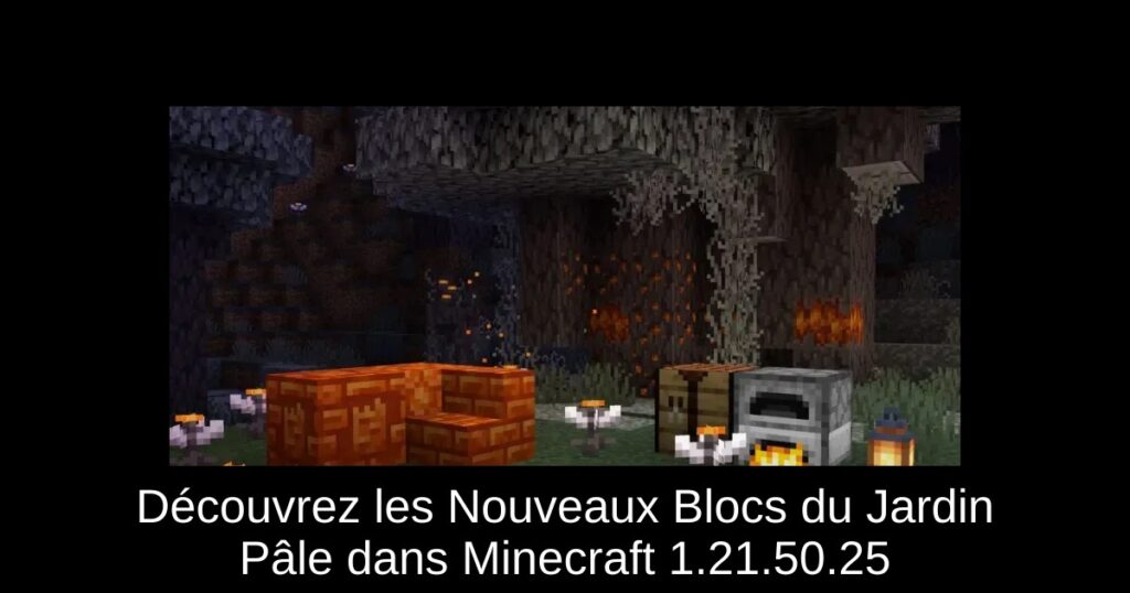 Découvrez les Nouveaux Blocs du Jardin Pâle dans Minecraft 1.21.50.25