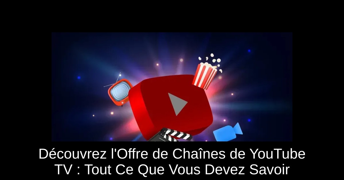 Découvrez l'Offre de Chaînes de YouTube TV : Tout Ce Que Vous Devez Savoir