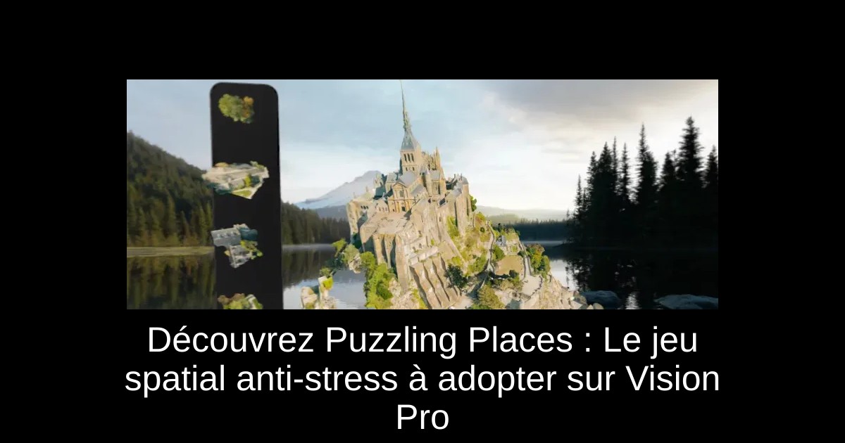 Découvrez Puzzling Places : Le jeu spatial anti-stress à adopter sur Vision Pro