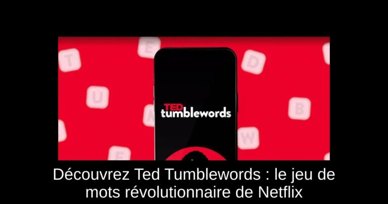 Découvrez Ted Tumblewords : le jeu de mots révolutionnaire de Netflix
