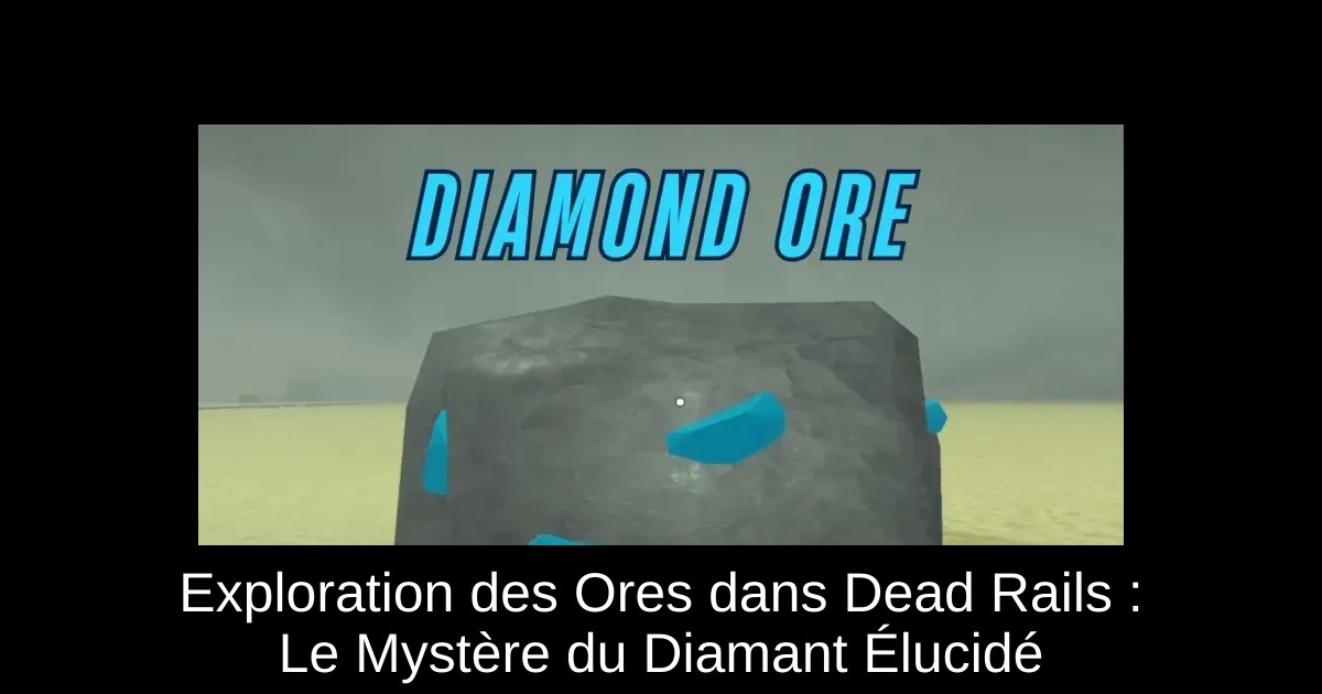 Exploration des Ores dans Dead Rails : Le Mystère du Diamant Élucidé