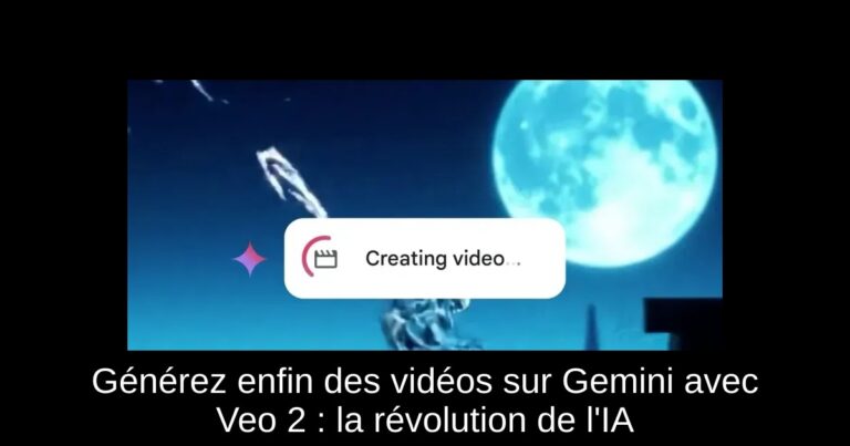 Générez enfin des vidéos sur Gemini avec Veo 2 : la révolution de l'IA