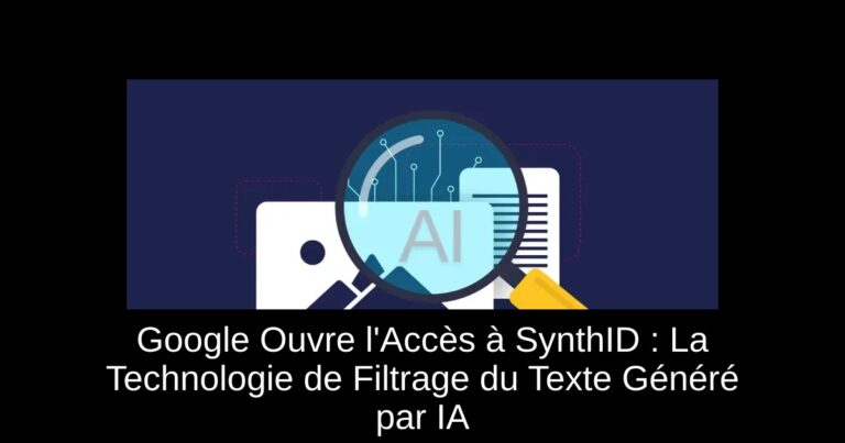 Google Ouvre l'Accès à SynthID : La Technologie de Filtrage du Texte Généré par IA