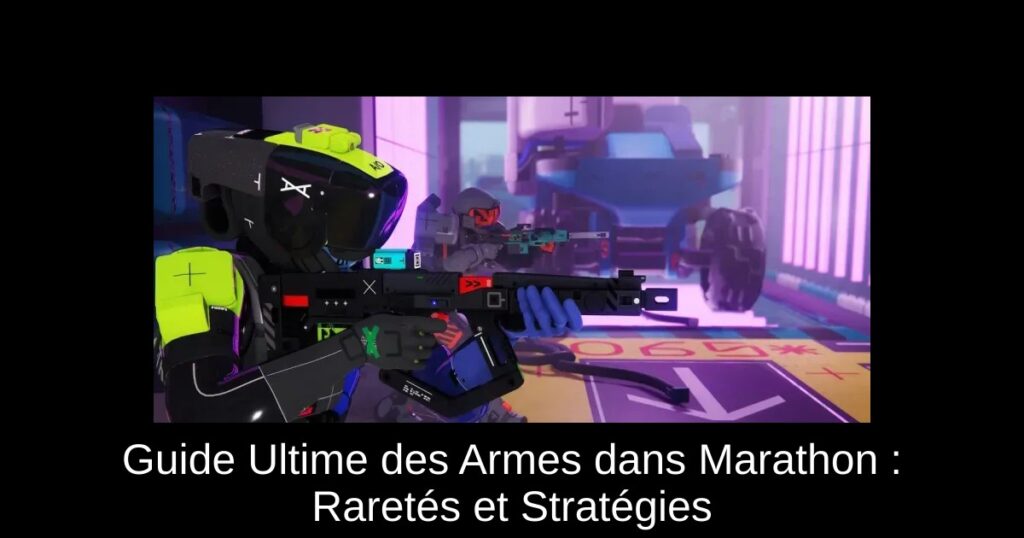 Guide Ultime des Armes dans Marathon : Raretés et Stratégies