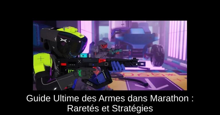 Guide Ultime des Armes dans Marathon : Raretés et Stratégies