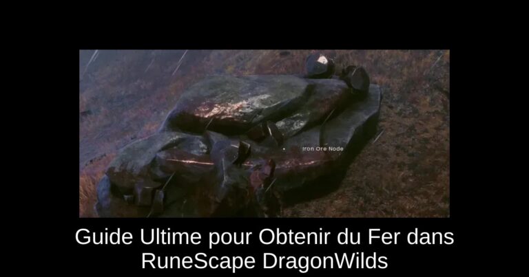 Guide Ultime pour Obtenir du Fer dans RuneScape DragonWilds