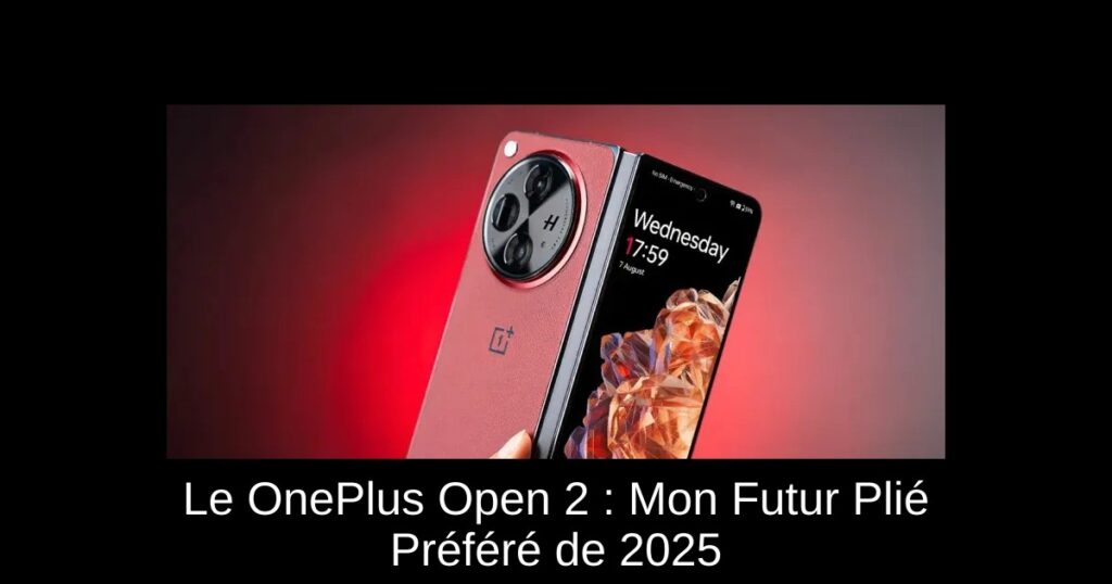 Le OnePlus Open 2 : Mon Futur Plié Préféré de 2025