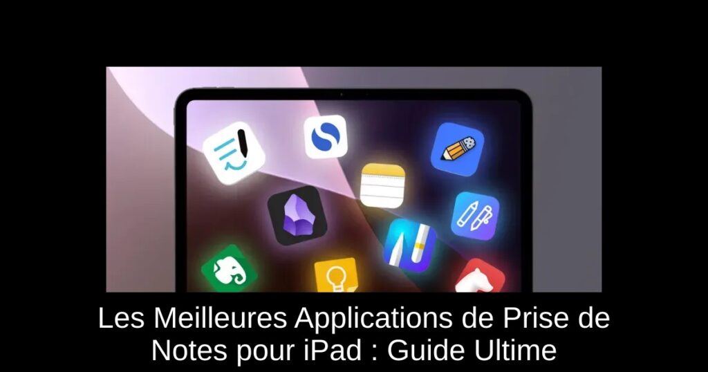 Les Meilleures Applications de Prise de Notes pour iPad : Guide Ultime