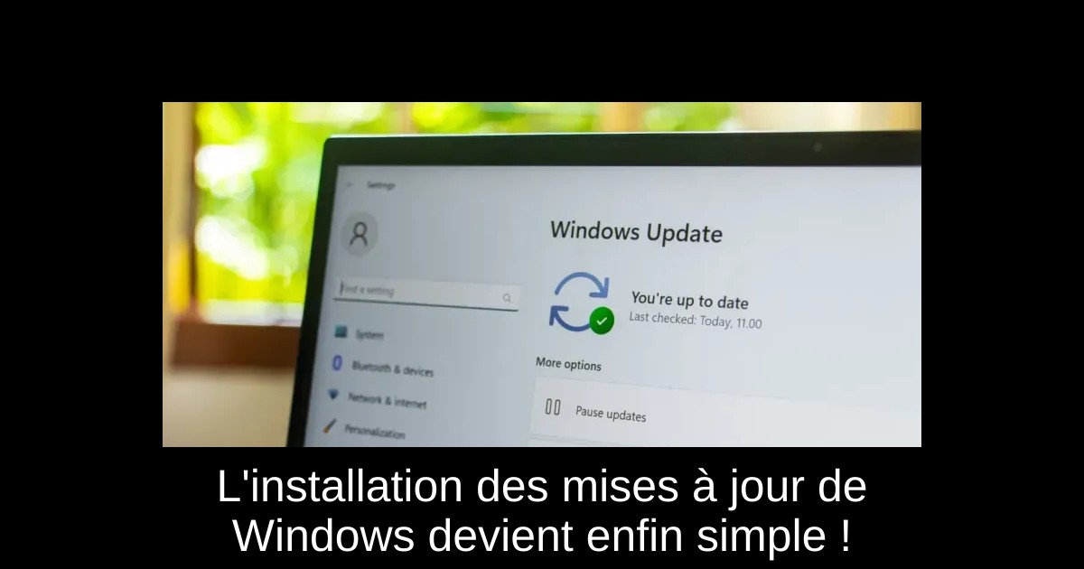 L'installation des mises à jour de Windows devient enfin simple !