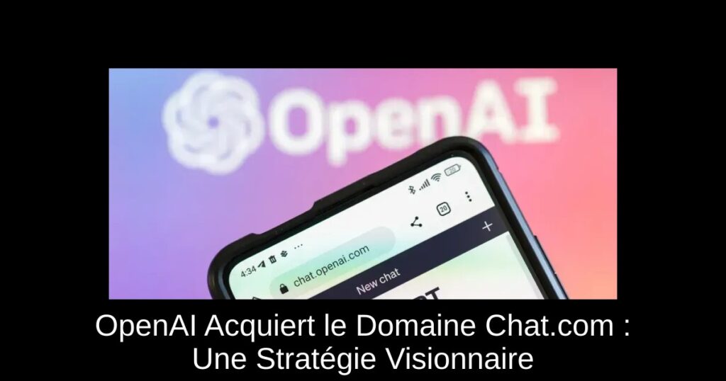 OpenAI Acquiert le Domaine Chat.com : Une Stratégie Visionnaire