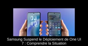 Samsung Suspend le Déploiement de One UI 7 : Comprendre la Situation