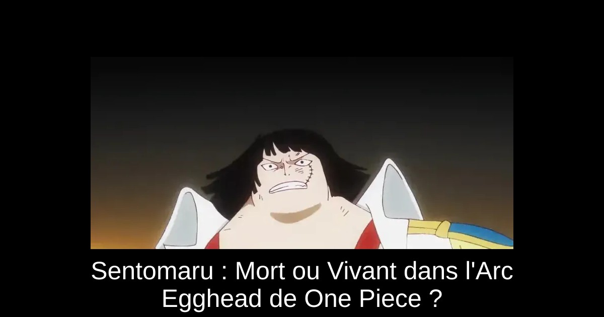 Sentomaru : Mort ou Vivant dans l'Arc Egghead de One Piece ?