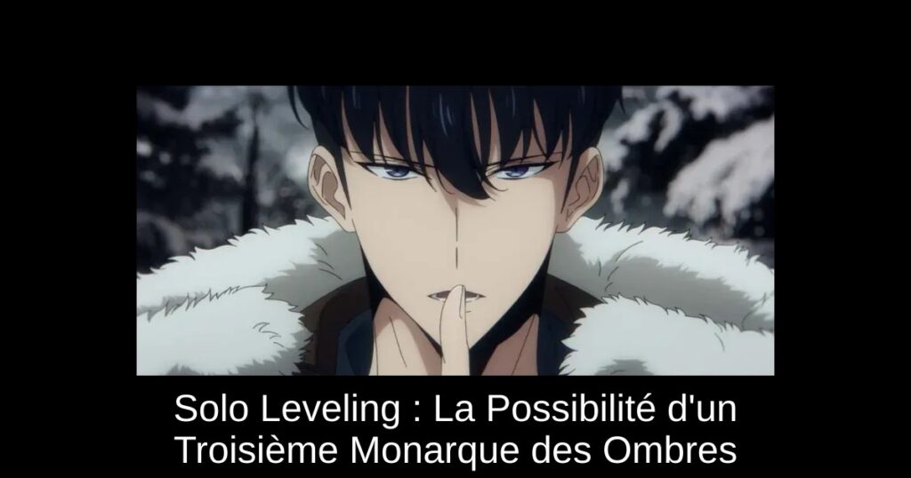 Solo Leveling : La Possibilité d’un Troisième Monarque des Ombres