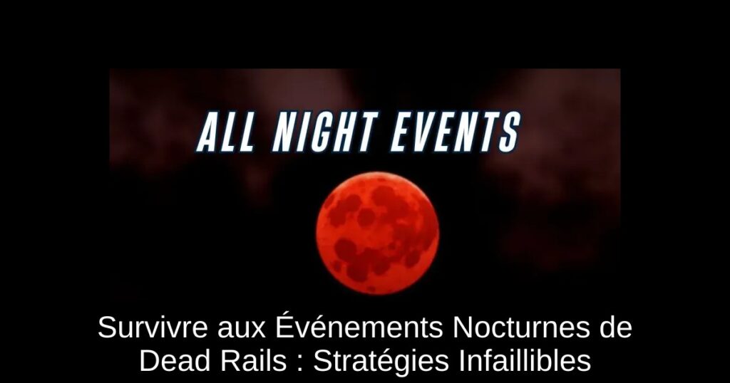 Survivre aux Événements Nocturnes de Dead Rails : Stratégies Infaillibles