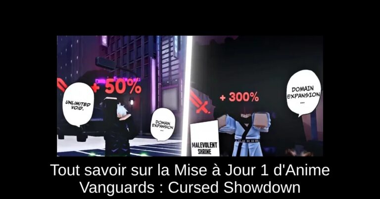 Tout savoir sur la Mise à Jour 1 d'Anime Vanguards : Cursed Showdown