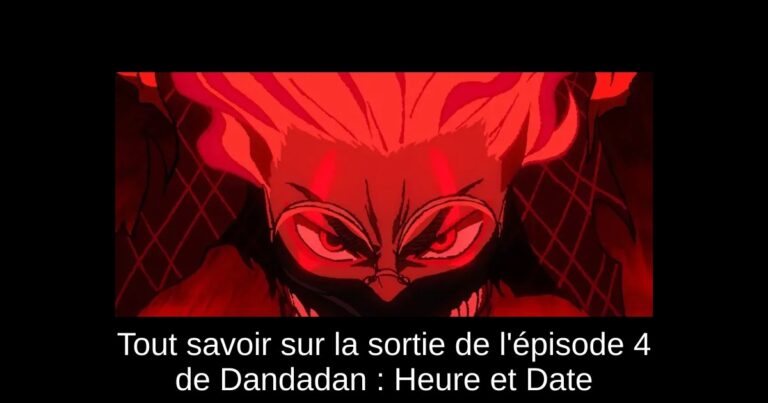 Tout savoir sur la sortie de l'épisode 4 de Dandadan : Heure et Date