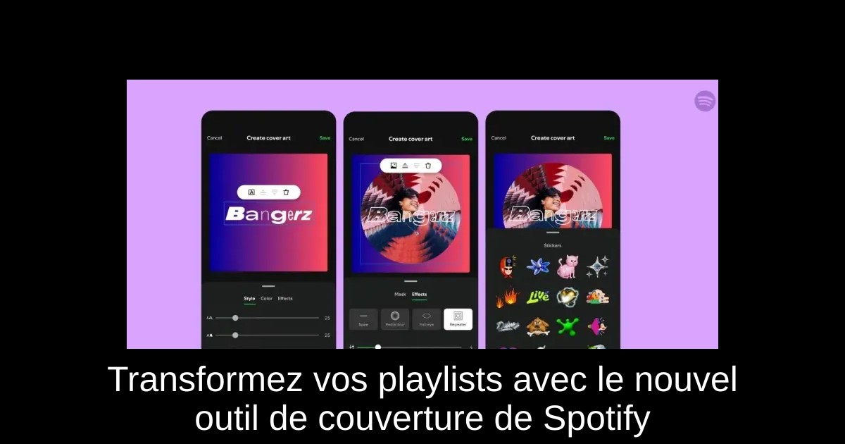 Transformez vos playlists avec le nouvel outil de couverture de Spotify