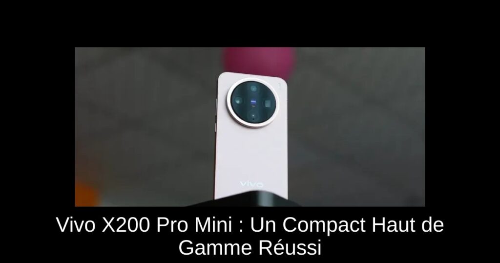Vivo X200 Pro Mini : Un Compact Haut de Gamme Réussi