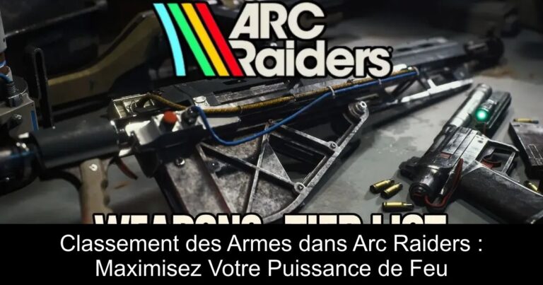 Classement des Armes dans Arc Raiders : Maximisez Votre Puissance de Feu
