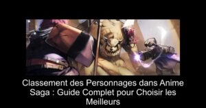 Classement des Personnages dans Anime Saga : Guide Complet pour Choisir les Meilleurs
