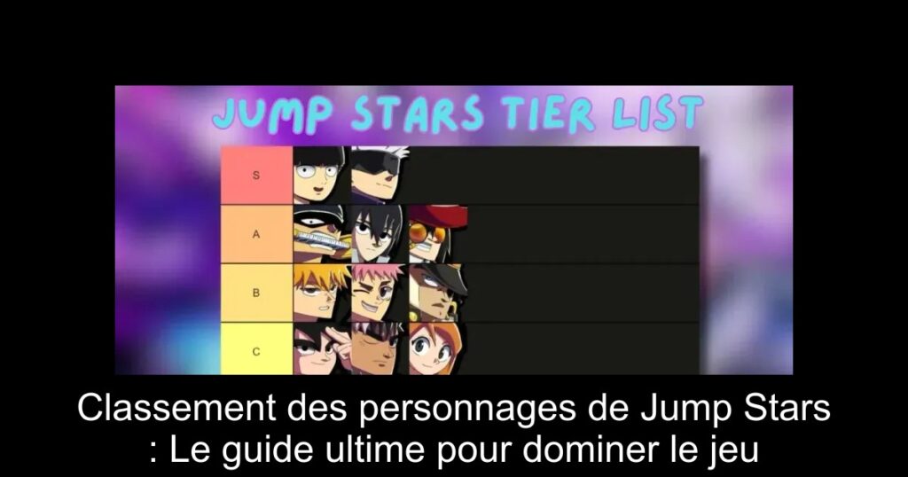 Classement des personnages de Jump Stars : Le guide ultime pour dominer le jeu
