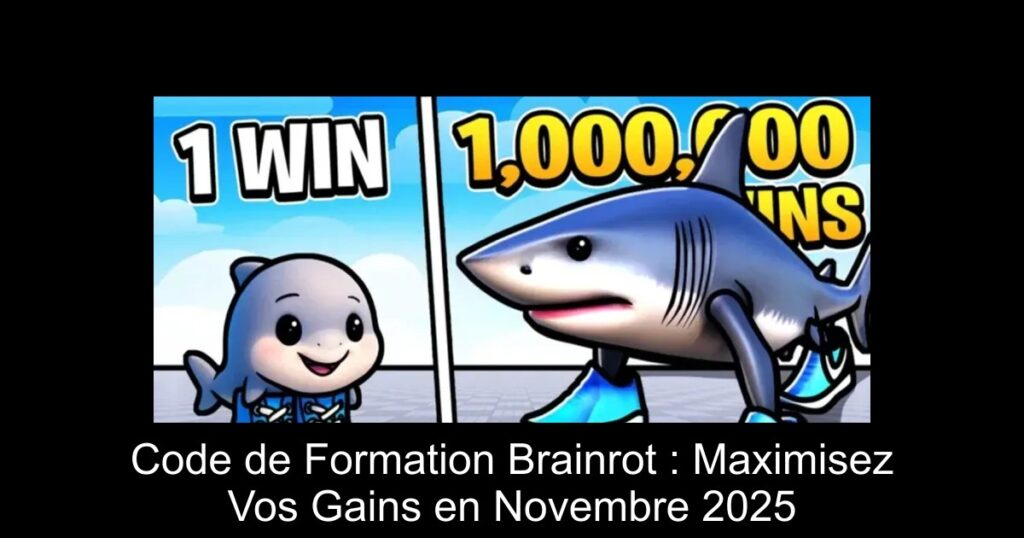 Code de Formation Brainrot : Maximisez Vos Gains en Novembre 2025
