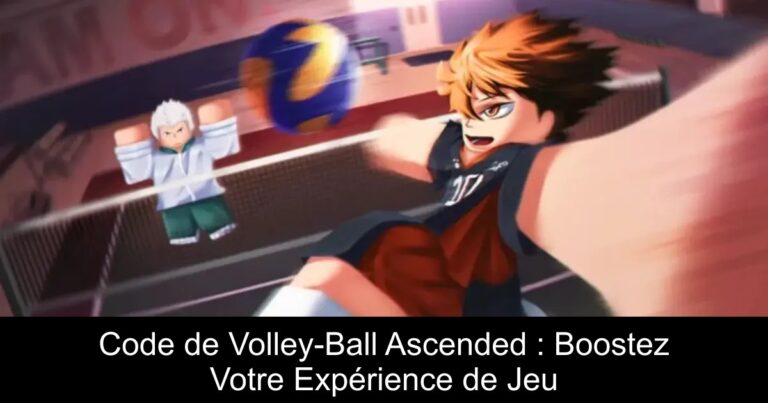 Code de Volley-Ball Ascended : Boostez Votre Expérience de Jeu