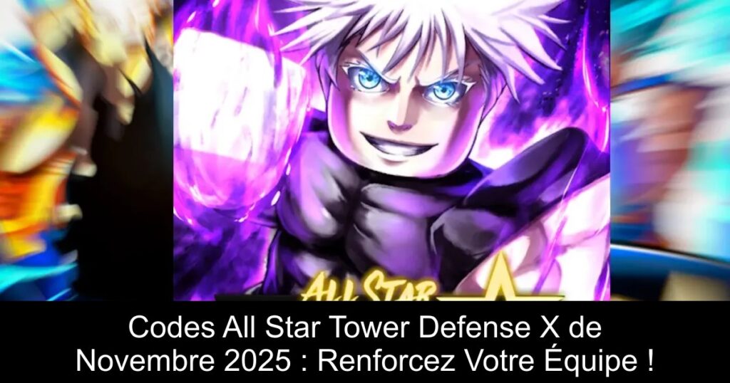 Codes All Star Tower Defense X de Novembre 2025 : Renforcez Votre Équipe !