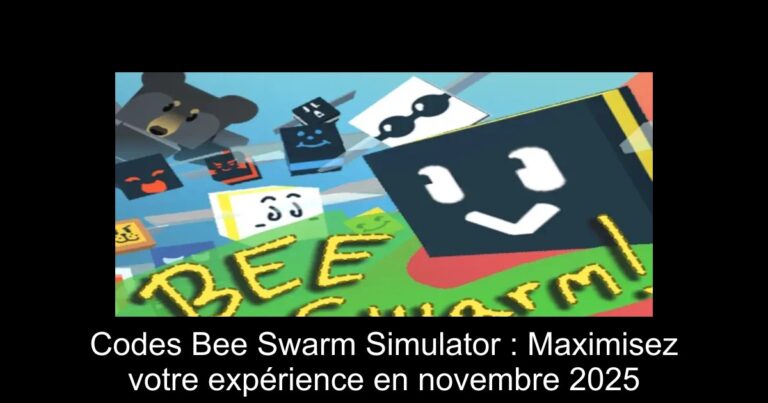 Codes Bee Swarm Simulator : Maximisez votre expérience en novembre 2025